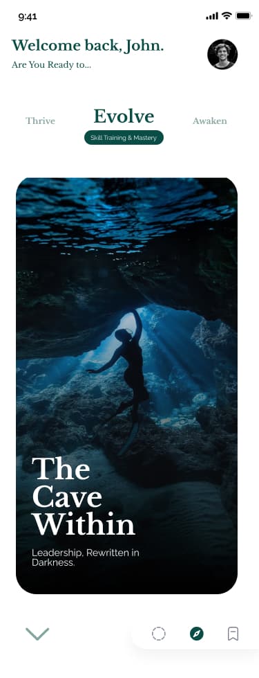 Mobile app interface